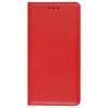 Кожен калъф Magnet Case със стойка за LG K4 2017 - червен