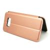 Луксозен кожен калъф Flip тефтер OPEN S-View със стойка за Samsung Galaxy S8 G950 - Rose Gold