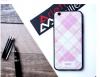 Оригинален гръб REMAX Relief Series за Apple iPhone 6 / iPhone 6S - бяло и розово / каре