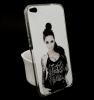 Силиконов калъф / гръб / TPU за Huawei Honor 8 Lite - Cool Girl / черно-бял