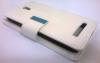 Кожен калъф Flip тефтер със стойка за HTC Desire 500 - бял