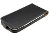 Луксозен кожен калъф Flip тефтер за Sony Xperia L S36h - черен