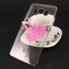 Силиконов калъф / гръб / TPU за Samsung Galaxy S8 G950 - прозрачен / розови сърца / Victoria's Secret