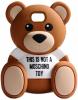 Силиконов калъф / гръб / TPU 3D за Samsung Galaxy S7 Edge - Teddy Bear / This Is Not A Love Me Toy / бял