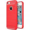 Силиконов калъф / гръб / TPU за Apple iPhone 6 / iPhone 6S - червен / carbon