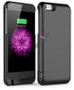 Твърд гръб / външна батерия / Battery power bank 2800mAh със стойка за Apple iPhone 6 / iPhone 6S - черна
