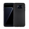 Луксозен силиконов калъф / гръб / TPU за Samsung Galaxy S7 Edge G935 - черен / carbon