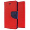 Луксозен кожен калъф Flip тефтер със стойка MERCURY Fancy Diary за Asus Zenfone Go ZB452KG (4.5) - червен