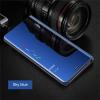 Луксозен калъф Clear View Cover с твърд гръб за Samsung Galaxy S21 Ultra - син