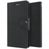 Луксозен кожен калъф Flip тефтер със стойка MERCURY Fancy Diary за Asus Zenfone Go ZB452KG (4.5) - черен