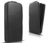 Кожен калъф Flip тефтер Flexi със силиконов гръб за LG K8 2017 - черен