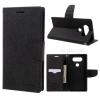 Луксозен кожен калъф Flip тефтер със стойка MERCURY Fancy Diary за LG G6 - черен