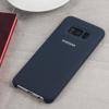 Оригинален гръб Silicone Cover EF-QG955TSEGKR за Samsung Galaxy S8 Plus G955 - тъмно син