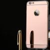 Луксозен силиконов калъф / гръб / TPU за Apple iPhone 7 Plus - Rose Gold / огледален