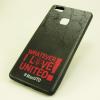 Луксозен силиконов калъф/ гръб / TPU за Huawei P9 Lite -черен / Manchester United / I Love United