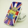 Луксозен ултра тънък силиконов калъф / гръб / TPU Ultra Thin заSamsung G900 Galaxy S5 / Galaxy S5 Neo G903 - Minion / British Flag