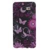 Силиконов калъф / гръб / TPU за Samsung Galaxy A5 2016 A510 - черен / розови цветя и пеперуди