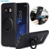 Силиконов калъф / гръб / TPU iFace Hamee Magnetic Finger Ring Car Holder за Samsung Galaxy S8 Plus G955 - черен