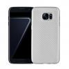 Луксозен силиконов калъф / гръб / TPU за Samsung Galaxy S7 Edge G935 - сив / carbon