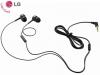 Оригинални стерео слушалки / handsfree / за LG K10 2017 - черни