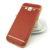 Луксозен силиконов калъф / гръб / TPU за Samsung Galaxy J5 J500 - светло кафяв / имитиращ кожа