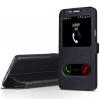 Кожен калъф Flip тефтер S-view със стойка за Samsung Galaxy S8 Plus G955 - черен