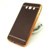 Луксозен силиконов калъф / гръб / TPU за Samsung Galaxy J7 2016 J710 - кафяв / имитиращ кожа