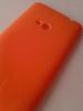 Силиконов калъф / гръб / TPU за Nokia Lumia 625 - оранжев / гланц