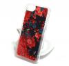 Луксозен твърд гръб 3D за Apple iPhone 7 / iPhone 8  - рози / червен брокат