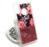 Луксозен твърд гръб 3D за Huawei P20 Lite - рози / розов брокат