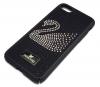 Луксозен твърд гръб Swarovski за Apple iPhone 7 / iPhone 8 - черен / камъни / Swan