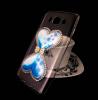 Силиконов калъф / гръб / TPU 3D с камъни за Samsung Galaxy J5 2016 J510 - прозрачен / син брокат / пясъчен часовник / сърце