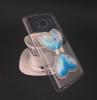 Силиконов калъф / гръб / TPU 3D с камъни за Samsung Galaxy J5 2016 J510 - прозрачен / син брокат / пясъчен часовник / сърце