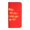 Луксозен термо кожен калъф Flip тефтер със стойка Thermo Book за Samsung Galaxy J3 2017 J330 - червен