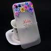 Луксозен силиконов калъф / гръб / TPU с камъни за Apple iPhone 7 / iPhone 8 - Lolita цветя / рози