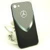 Луксозен твърд гръб за Apple iPhone 6 / iPhone 6S - Mercedes - Benz / черно с сиво