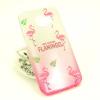 Силиконов гръб TPU за Samsung Galaxy S6 Edge G925 - преливащ / розово и сиво / брокат / Flamingo