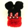 Силиконов калъф / гръб / TPU 3D за Apple iPhone 5 / iPhone 5S / iPhone SE - черно и чрвено / Minnie Mouse