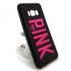 Луксозен силиконов калъф / гръб / TPU за Samsung Galaxy S8 G950 - Pink / черен брокат