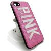 Луксозен силиконов калъф / гръб / TPU за Apple iPhone 7 / iPhone 8 - Pink / розов брокат