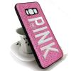 Луксозен силиконов калъф / гръб / TPU за Samsung Galaxy S8 G950 - Pink / розов брокат