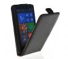Кожен калъф Flip за Nokia Lumia 820 - черен