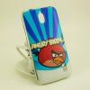 Луксозен ултра тънък силиконов калъф / гръб / TPU Ultra Thin за Huawei Y625 - синьо райе / Angry Birds
