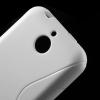 Силиконов калъф / гръб / TPU S-Line за HTC Desire 510 - бял