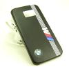 Ултра тънък силиконов калъф / гръб / TPU Ultra Thin Case за Samsung G925F Galaxy S6 Edge - BMW / черен с бяло райе / кожен / черен