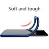 Луксозен твърд гръб IPAKY за Huawei Mate 20 Pro - прозрачен / силиконов син кант