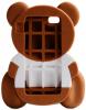 Силиконов калъф / гръб / TPU 3D Moschino Series за Apple iPhone 7 / iPhone 8 - Teddy Bear / кафяв