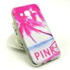 Силиконов калъф / гръб / TPU за Samsung Galaxy J3 / Galaxy J3 2016 J320 - Палма / Pink