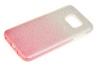 Луксозен силиконов калъф / гръб / TPU Kakusiga за Samsung Galaxy S7 Edge G935 - преливащ / розово и сребристо