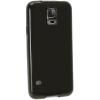 Ултра тънък силиконов калъф / гръб / TPU Ultra Thin Candy Case за Samsung G900 Galaxy S5 i9600 / Galaxy S5 Neo G903 - черен / брокат